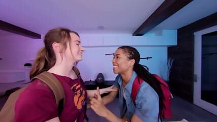 Post-apocalyptic 3some With Hazel Moore And Kira Noir In THE LAST  A XXX