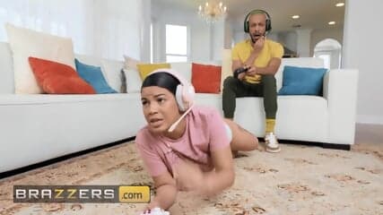 BRAZZERS - Busty MILF Rachael Cavalli Loves Riding Her Stepdaughter Maya Farrell's Boyfriend's Dick