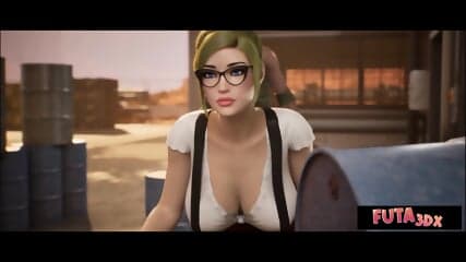 Futa3dX - Green Haired Babe Gets Fucked Hard By Punk Girl And Futa Babe