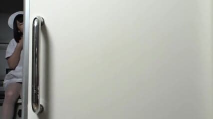 Japanese Nurse gets Strapon Fucked by the Doctor
