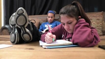 Lesbian feet smelling
