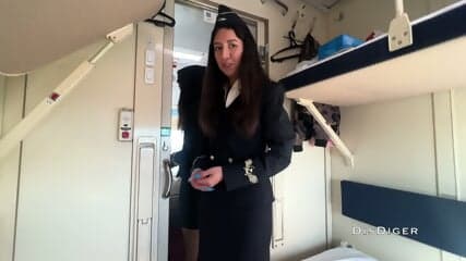 Russian Train Conductor Get Fucked