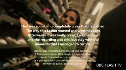 Flashing my BBC to this green latina, check my tele for full video