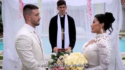 Marina Matrix - Cheating Bride Fucks The Priest On Her Wedding Day