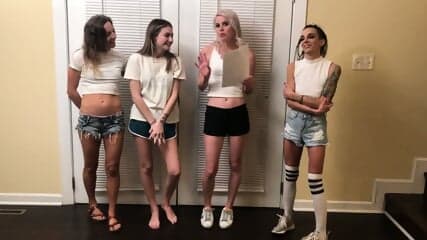 Wedgie Girls - 4 Girl Dares Shorts