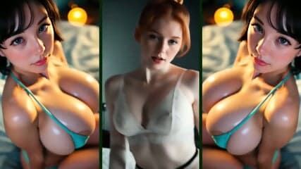 AI Wet Dreams pt.9 - PMV Compilation Generated AI Porn with beautiful girls