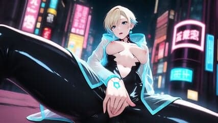 Ourdream Hentai | Asian Netrunner Gets Fucked In Neon City