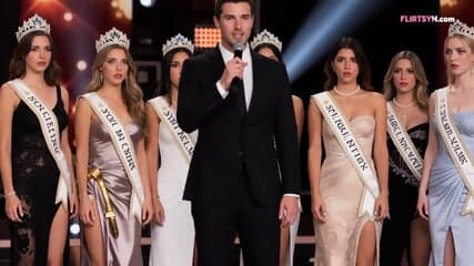 Beauty Contest Turns Into A Blowjob And Cum Eating Competition - (Ai Generated)