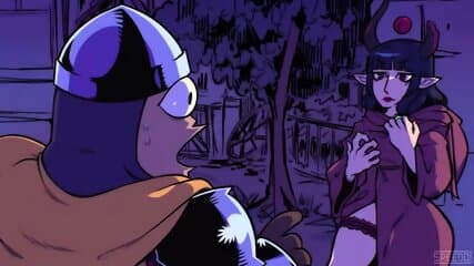 Animated cartoon succubus